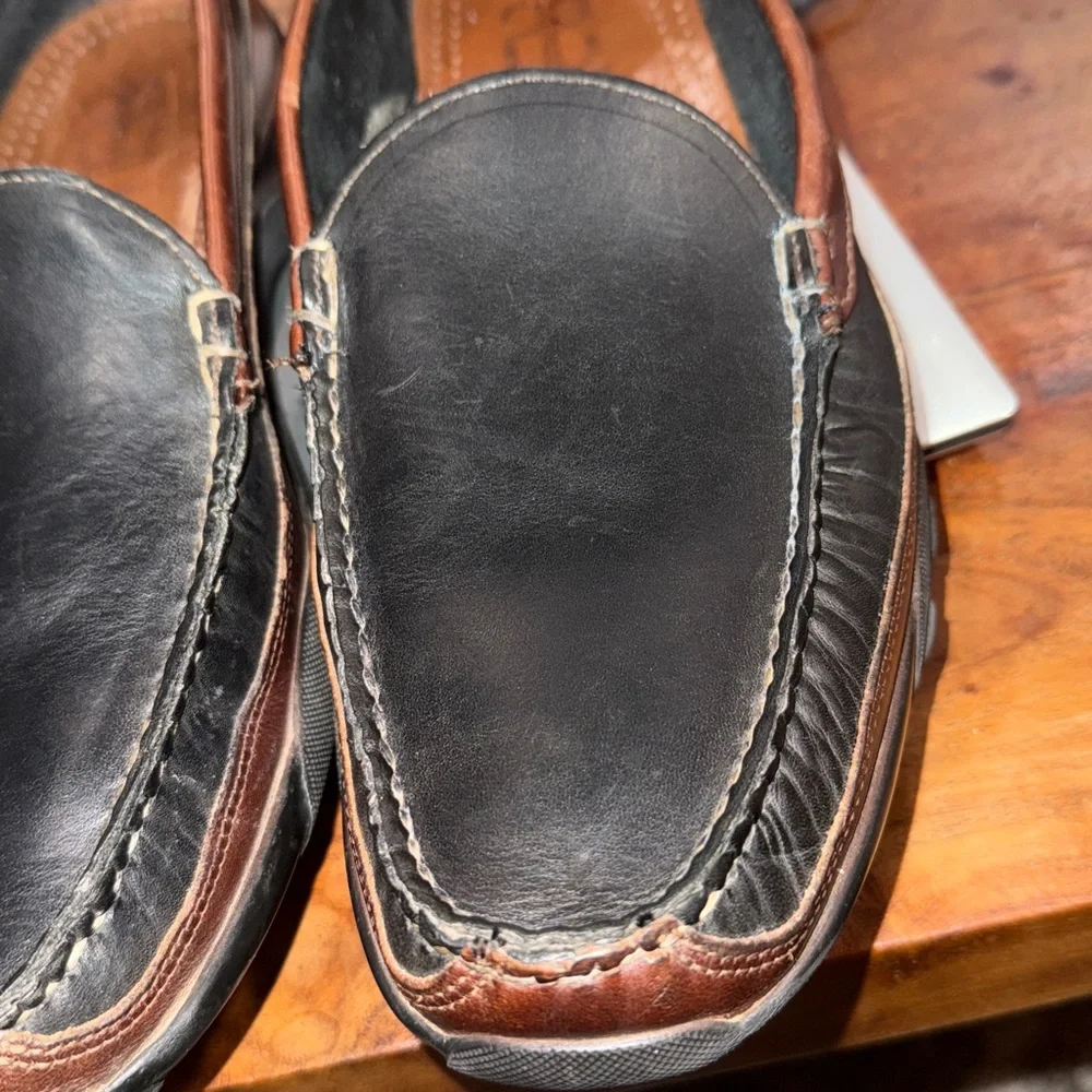 Allen Edmonds Men’s Boulder leather Slip-On Loafer, sz 11.5, sturdy rubber soles